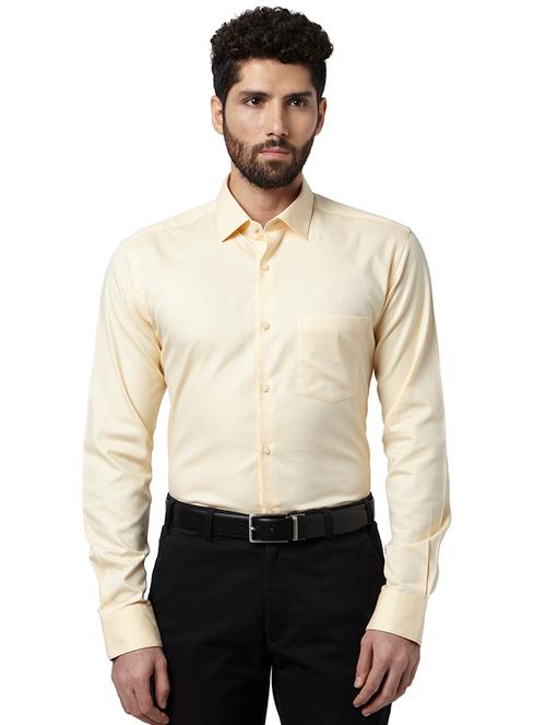 mellow yellow solid formal shirt - 17502430 - Very Small Image - 1