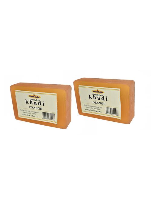 khadi india bestlyfe orange soap 125x2 g - 17502524 - Very Small Image - 1