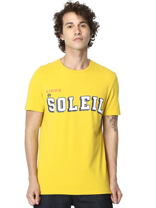 yellow printed t-shirt - 17502707 - Very Small Image - 1
