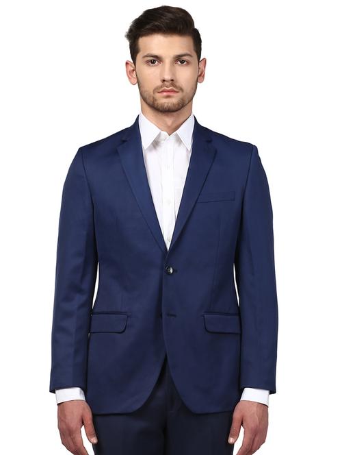 blue single breasted formal blazer - 17502735 - Very Small Image - 1