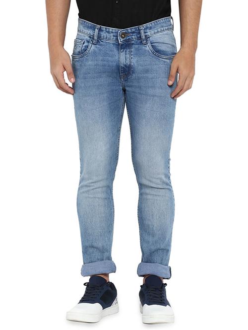 light blue light washed denim jeans - 17502867 - Very Small Image - 1