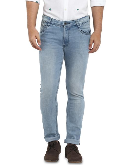 light blue light washed denim jeans - 17502877 - Very Small Image - 1