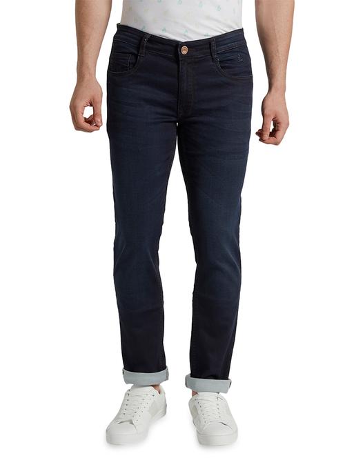 dark blue light washed denim jeans - 17502897 - Very Small Image - 1