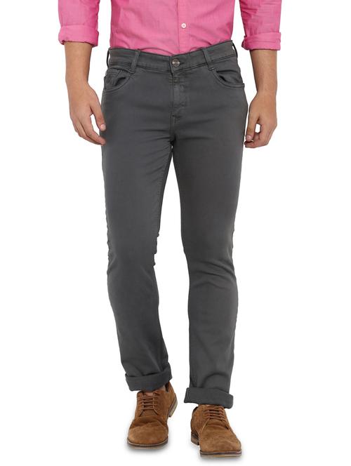 grey light washed denim jean - 17502899 - Very Small Image - 1