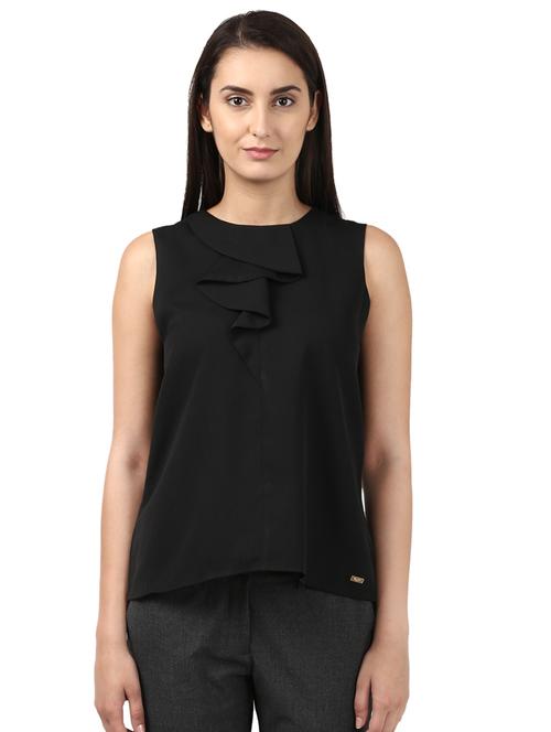 ruffle detail solid top - 17502932 - Very Small Image - 1