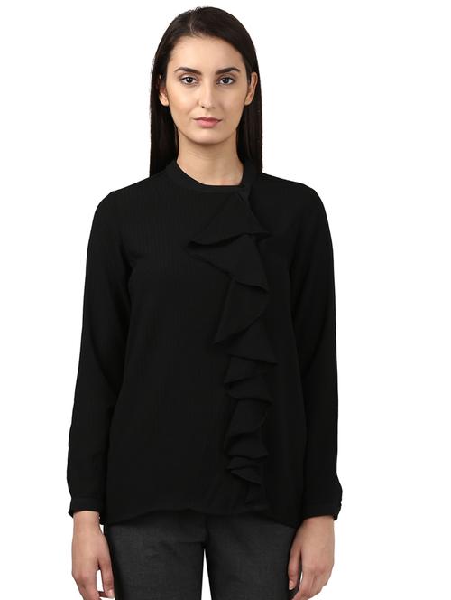 ruffle detail solid top - 17502941 - Very Small Image - 1