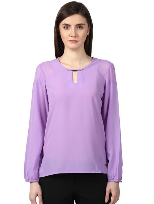 solid lavender top - 17502980 - Very Small Image - 1