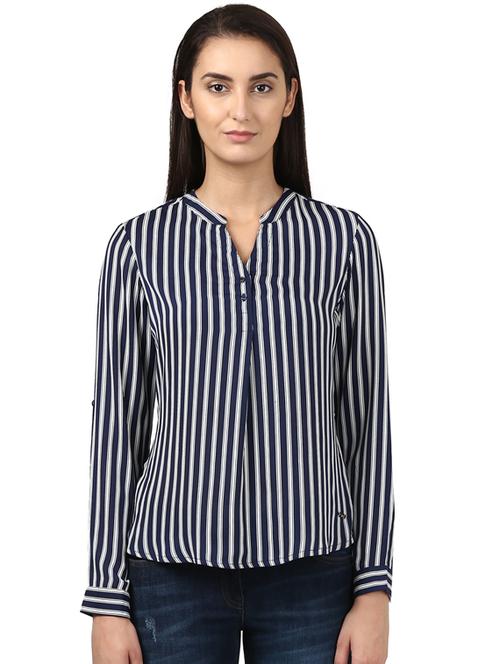 long sleeved striped top - 17502984 - Very Small Image - 1