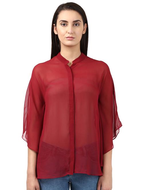 mandarin neck slid top - 17503006 - Very Small Image - 1