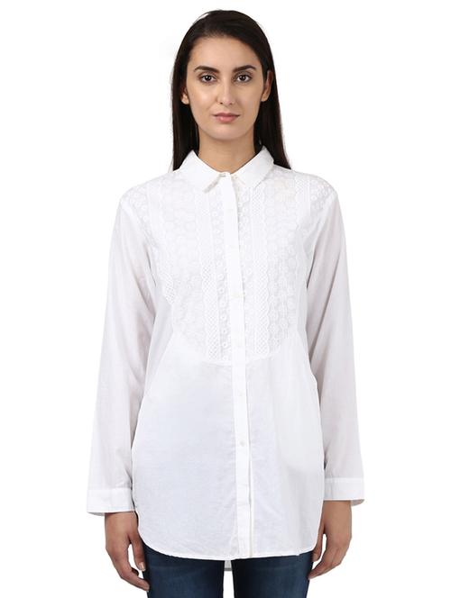 curved hem long sleeved top - 17503019 - Very Small Image - 1