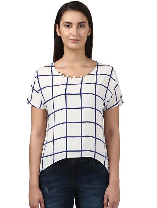 checkered high low top - 17503044 - Very Small Image - 1