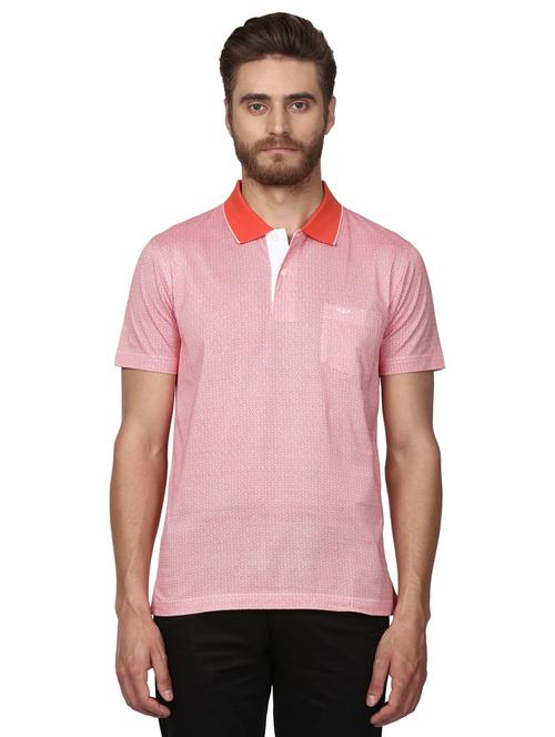 red printed polo t-shirt - 17503141 - Very Small Image - 1