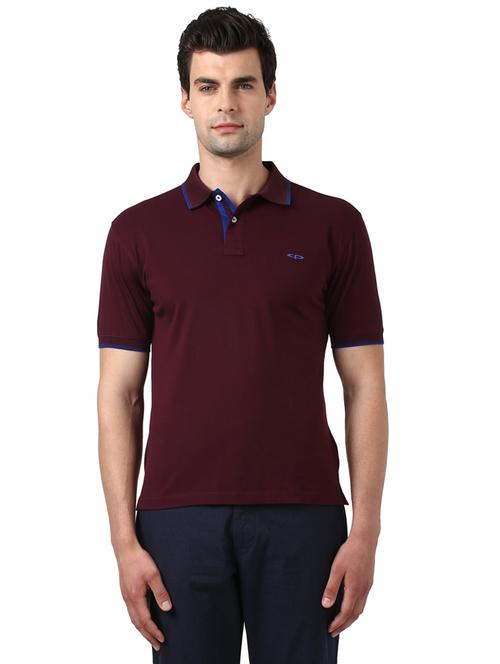 purple solid polo t-shirt - 17503220 - Very Small Image - 1