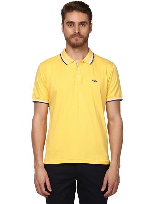 yellow solid polo t-shirt - 17503236 - Very Small Image - 1