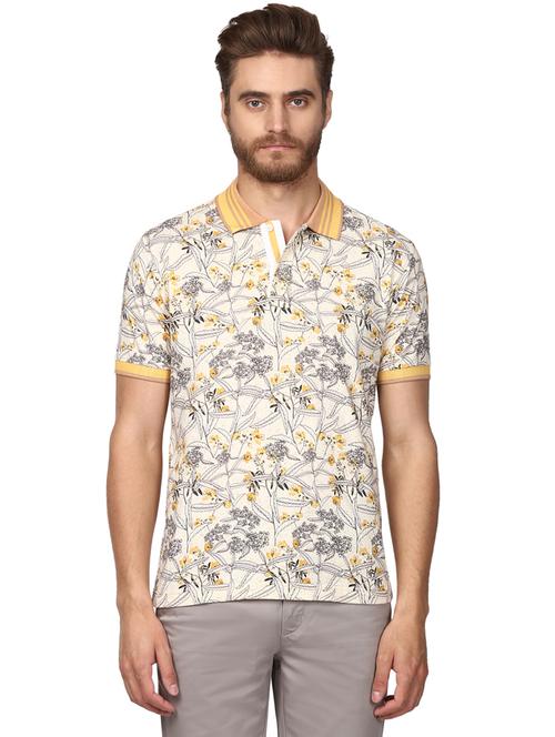 yellow printed polo t-shirt - 17503243 - Very Small Image - 1