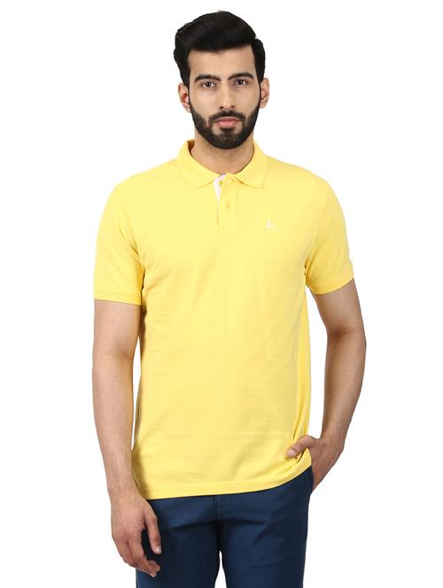 yellow solid polo t-shirt - 17503389 - Very Small Image - 1