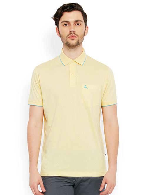 yellow solid polo t-shirt - 17503794 - Very Small Image - 1