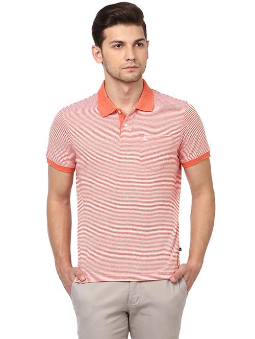 orange striped polo t-shirt - 17503801 - Very Small Image - 1
