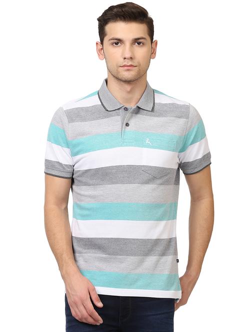 multi colored striped polo t-shirts - 17503809 - Very Small Image - 1