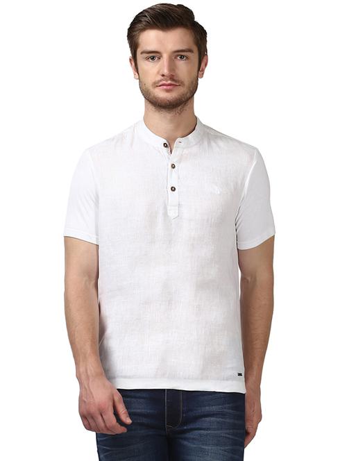 white solid collared t-shirt - 17503814 - Very Small Image - 1