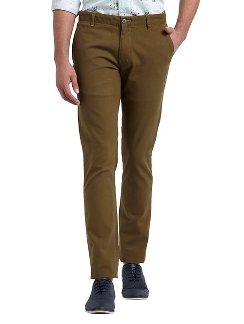 khaki solid chinos - 17504483 - Very Small Image - 1