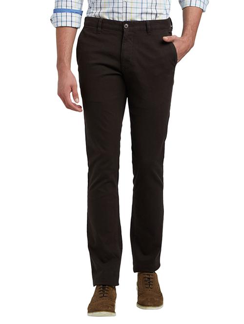 brown solid chinos - 17504484 - Very Small Image - 1