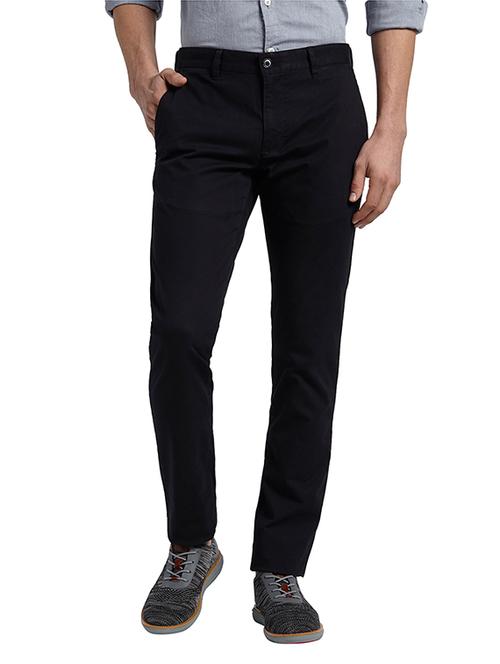 black solid chinos - 17504487 - Very Small Image - 1