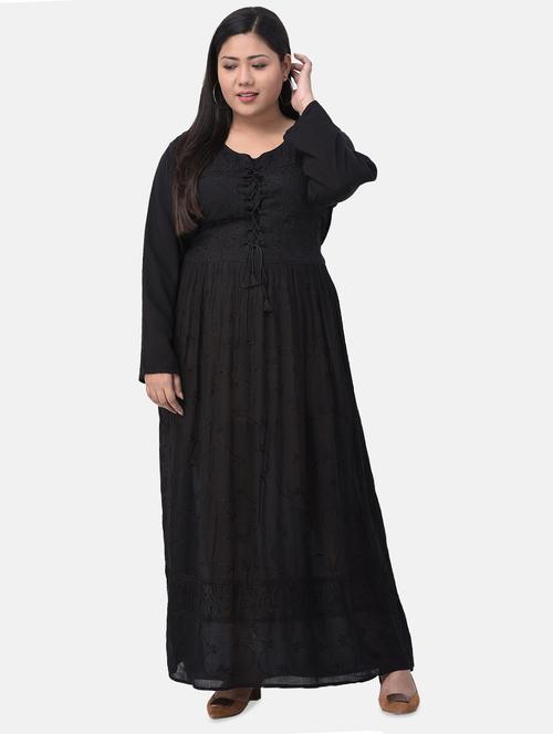 embroidered plus dress - 17504744 - Very Small Image - 1