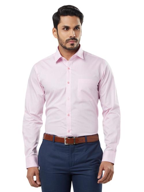 pink solid formal shirt - 17505934 - Very Small Image - 1
