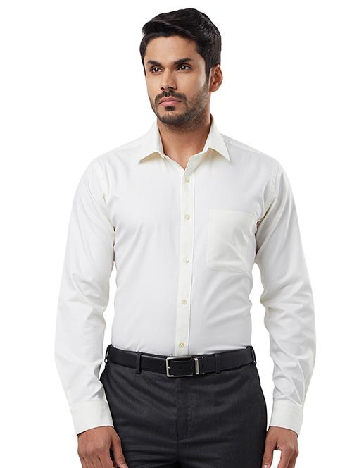 off white self design formal shirt - 17505979 - Very Small Image - 1
