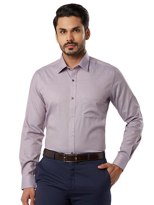 purple printed formal shirt - 17506021 - Very Small Image - 1