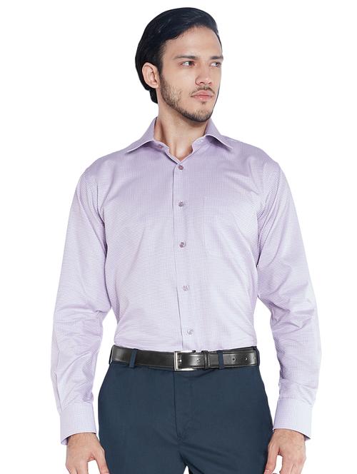 purple checkered formal shirt - 17506055 - Very Small Image - 1