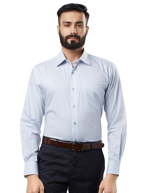blue checkered formal shirt - 17506056 - Very Small Image - 1