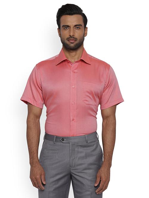 pink solid formal shirt - 17506174 - Very Small Image - 1