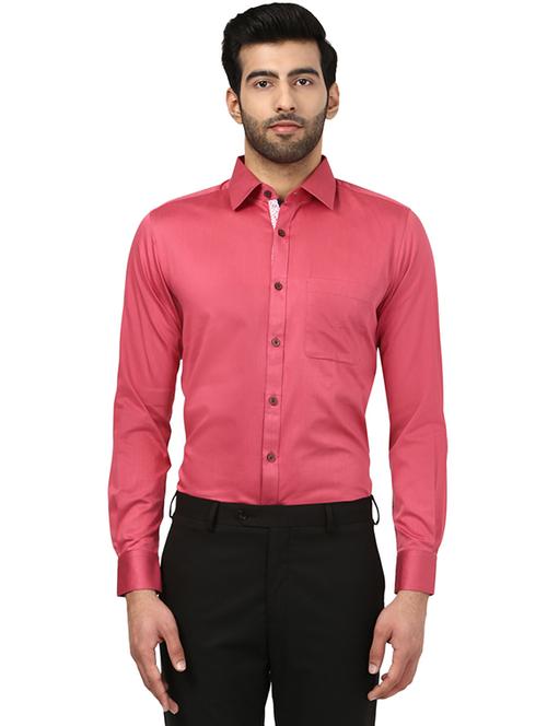 red solid formal shirt - 17506189 - Very Small Image - 1