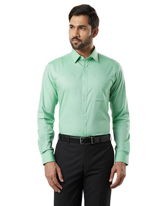 neo mint solid formal shirt - 17506194 - Very Small Image - 1