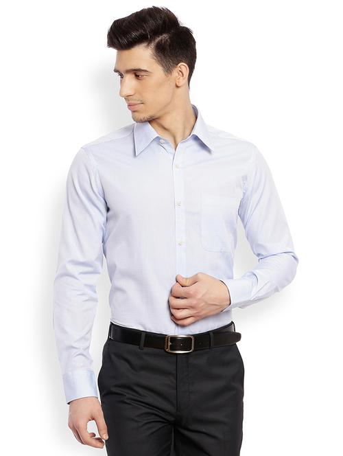 light blue solid formal shirt - 17506217 - Very Small Image - 1