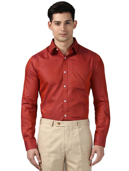 red self design formal shirt - 17506252 - Very Small Image - 1