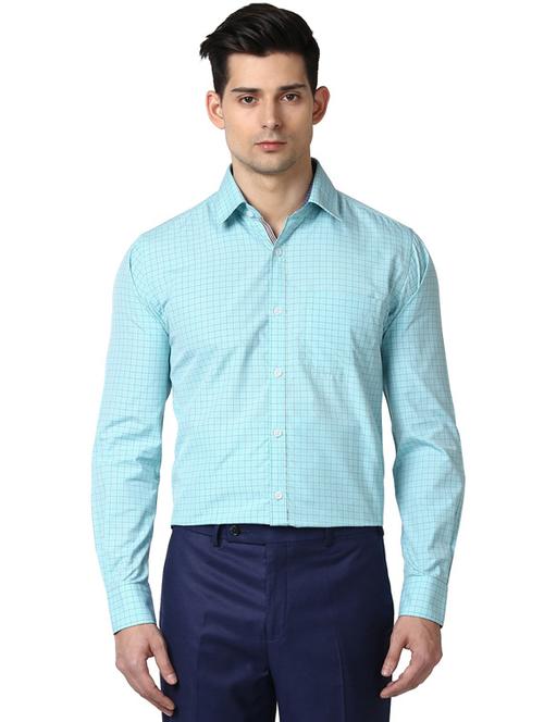 green checkered formal shirt - 17506265 - Very Small Image - 1