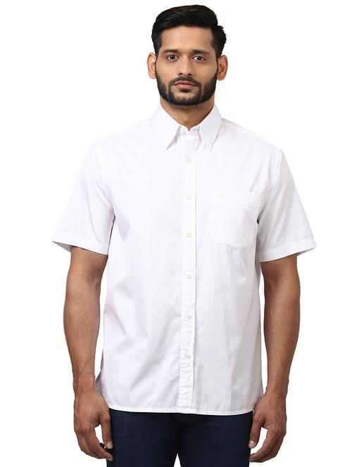 white solid casual shirt - 17506354 - Very Small Image - 1