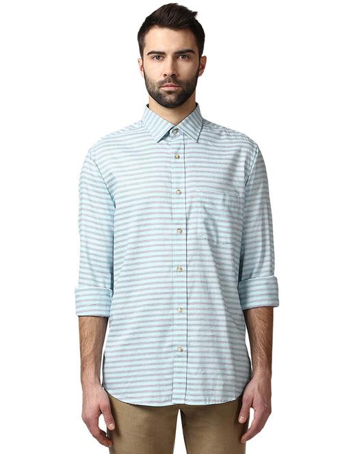 green striped casual shirt - 17506373 - Very Small Image - 1