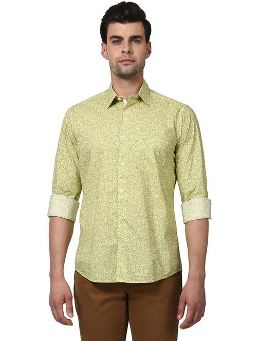 green printed casual shirt - 17506425 - Very Small Image - 1