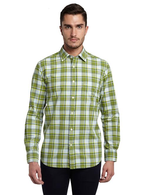green checkered casual shirt - 17506434 - Very Small Image - 1
