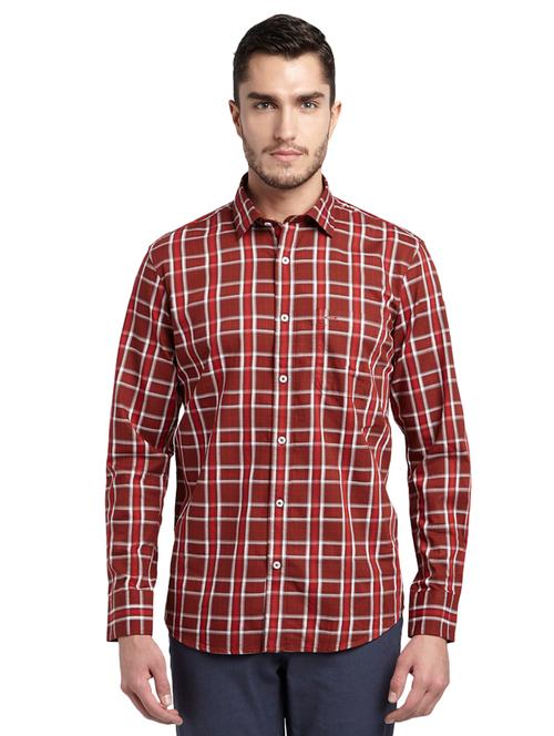 red checkered casual shirt - 17506496 - Very Small Image - 1
