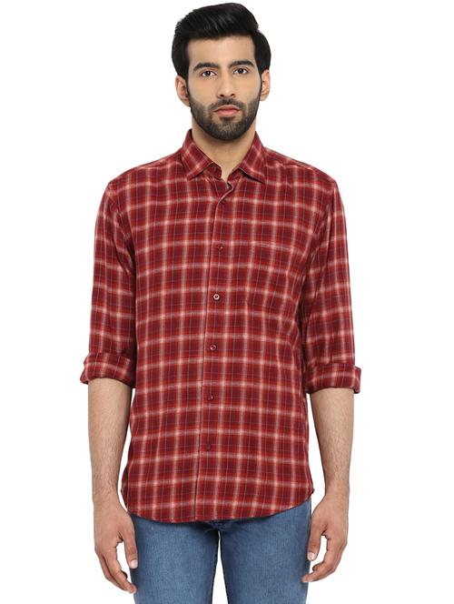 red checkered casual shirt - 17506515 - Very Small Image - 1