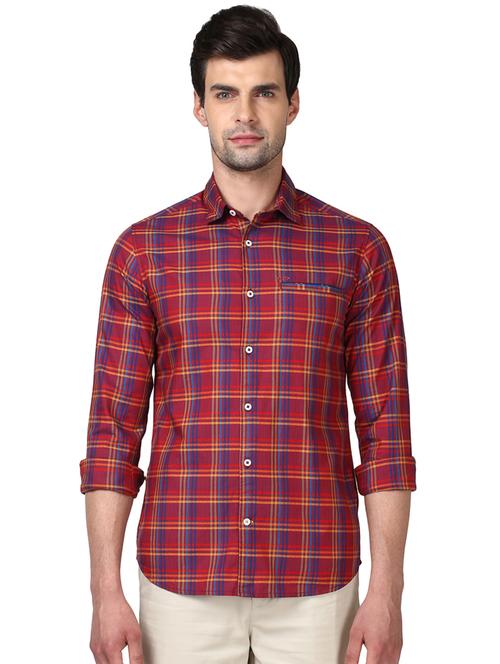 red checkered casual shirt - 17506623 - Very Small Image - 1