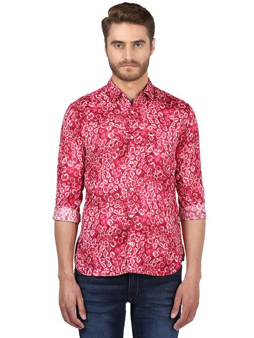 pink printed casual shirt - 17506770 - Very Small Image - 1