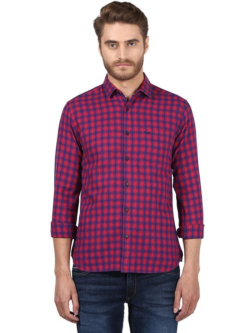 red checkered casual shirt - 17506795 - Very Small Image - 1