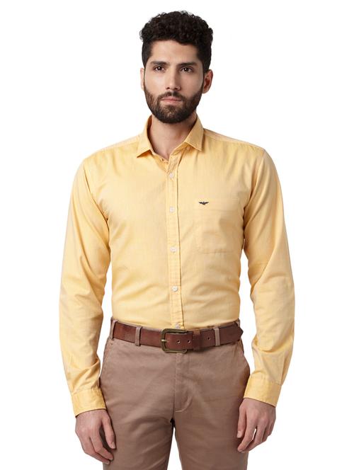 yellow solid casual shirt - 17506881 - Very Small Image - 1