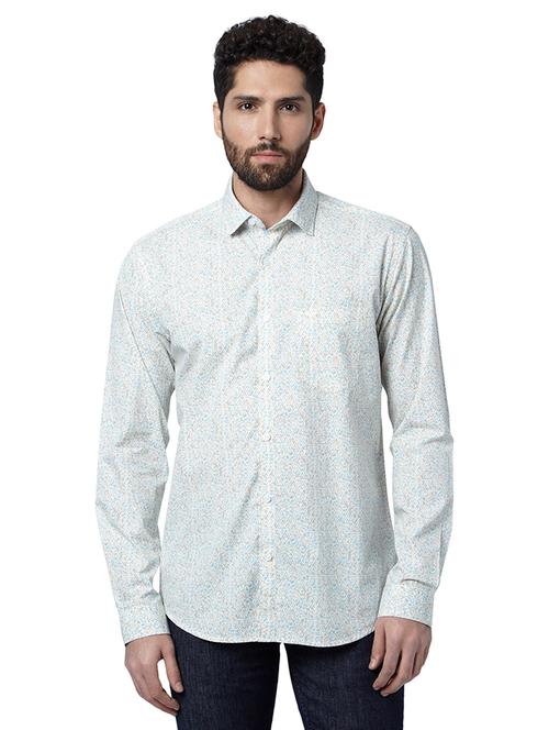 white solid casual shirt - 17506893 - Very Small Image - 1